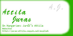 attila juras business card